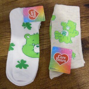 Care Bears Socks 2 pair Size 4-10 One pair of ankle and one pair of crew